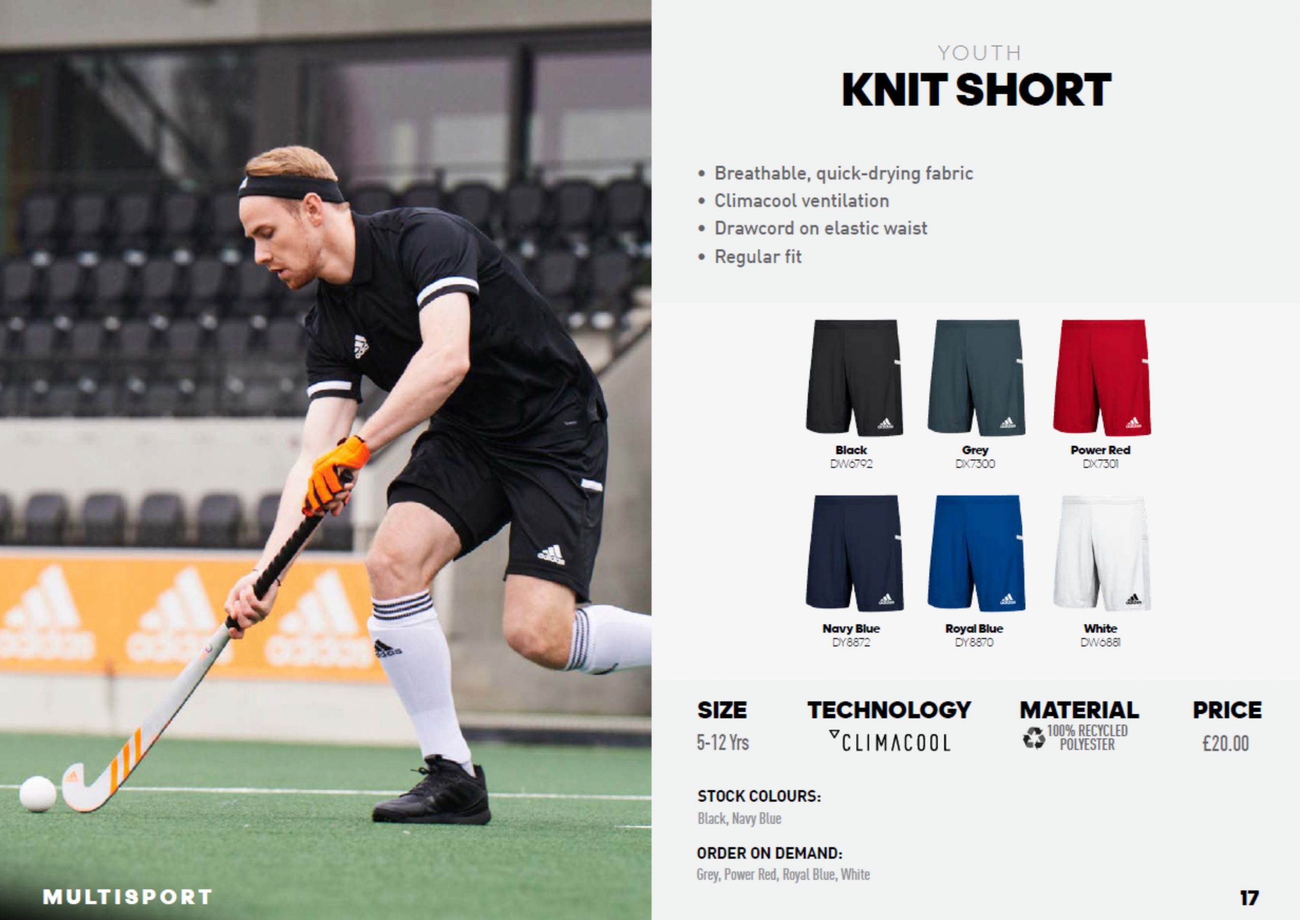 adidas T19 Knit Shorts - Image 9