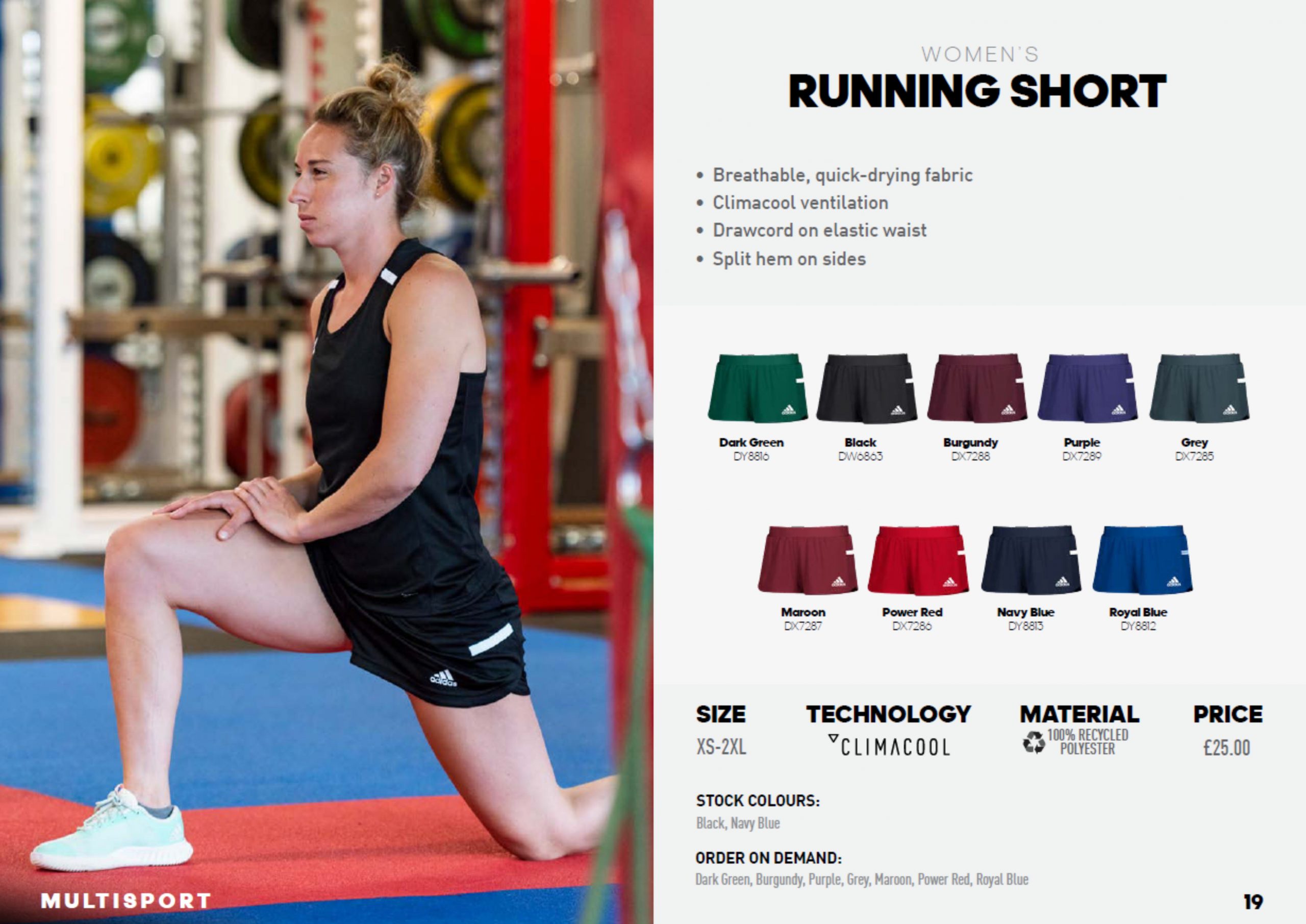 adidas T19 Running Shorts - Image 5