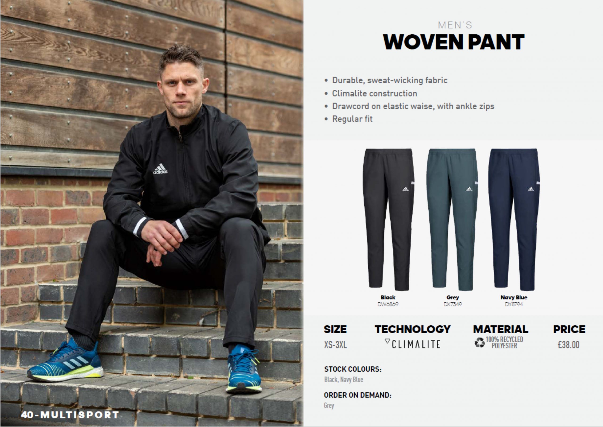 adidas T19 Woven Pants - Image 9