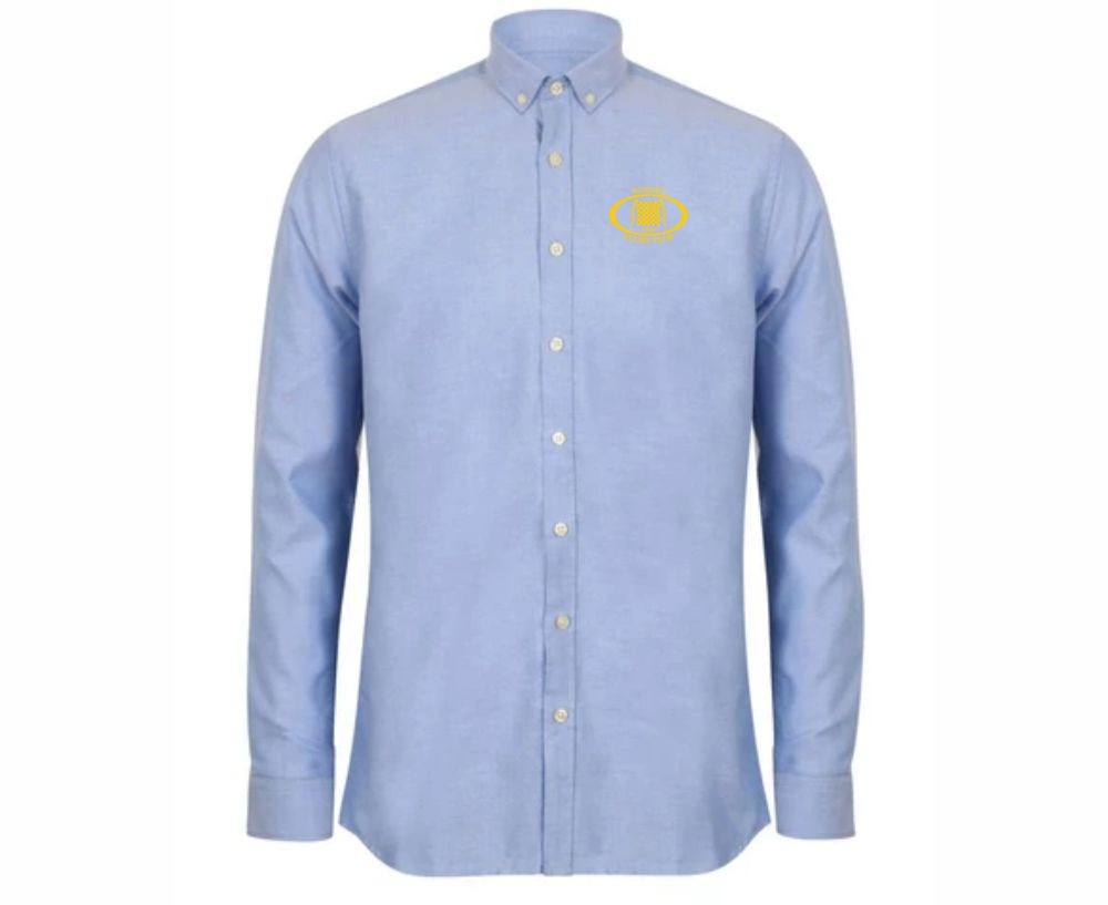 Romsey Rugby Club Long Sleeve Oxford Shirt - Adult