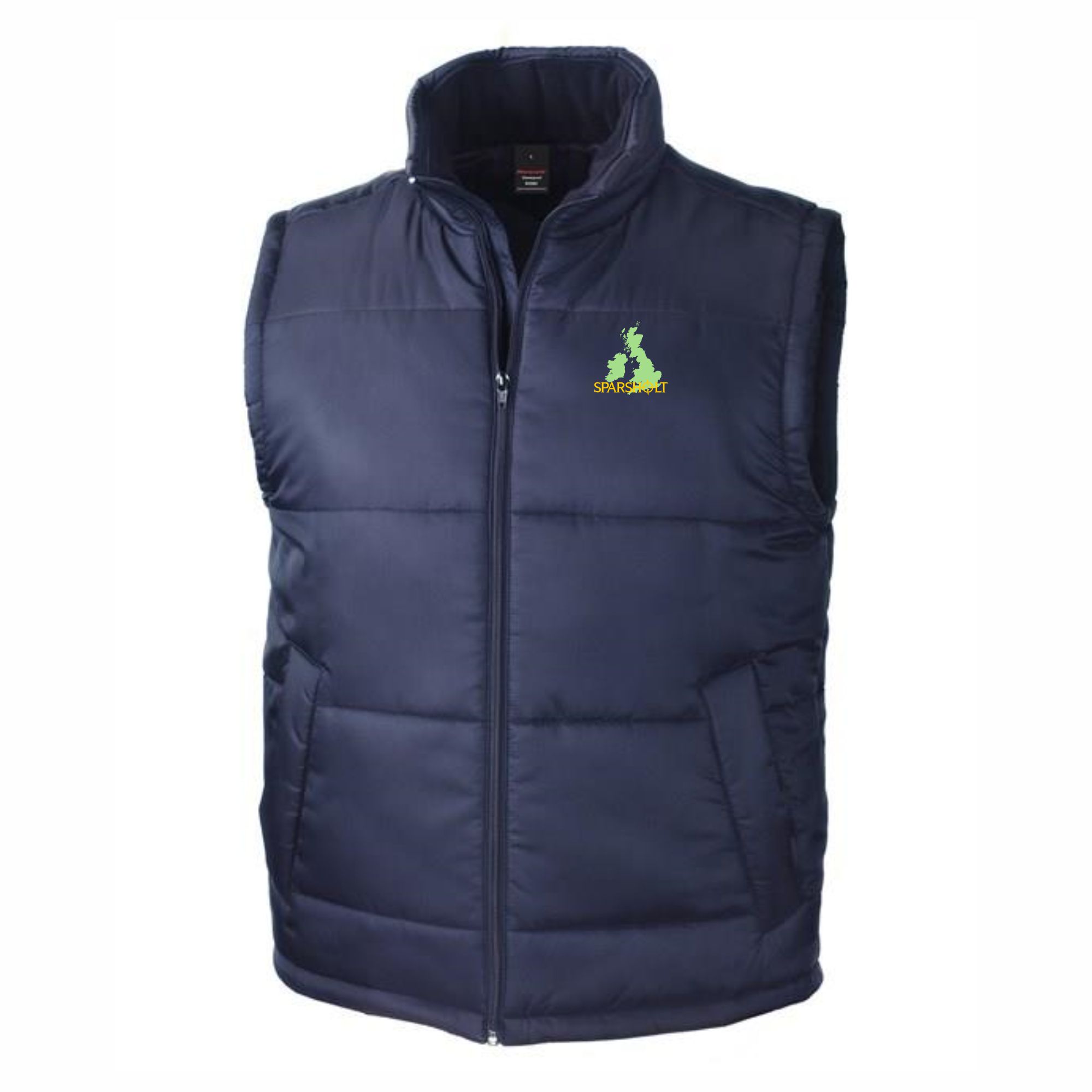 Sparsholt College Padded Bodywarmer - GB Map - Image 2