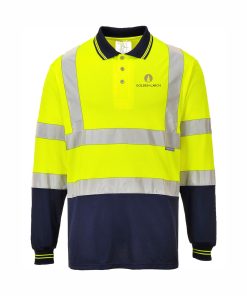 Golden Larch High Vis Polo Shirt - Long Sleeve